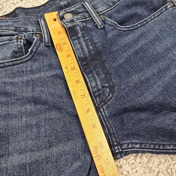 Levis 510 Jeans Mens 33x34 (Fits 30x33) Blue Skinny Dark Wash Denim - Picture 11 of 14